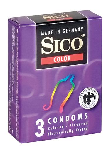 SICO Color - Aroma: rot = Erdbeer, blau = Tutti-Frutti, gelb = Banane - Menge: 3Stck