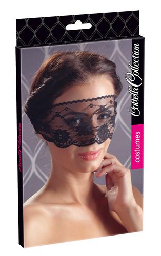 Markenlos Spitzen-Augenmaske - Farbe: schwarz - Gre: unisize