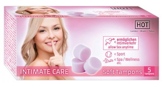 HOT Intimate Care Tampons - Farbe: hautfarben - Menge: 5Stck