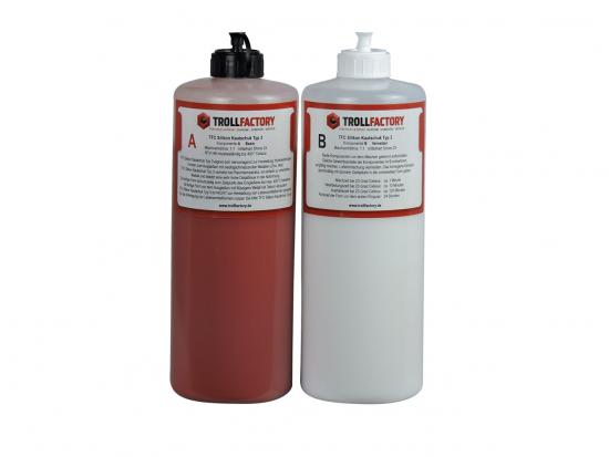Trollfactory TFC Silikon Kautschuk Typ 3 HB Zinnguss hitzebest�ndig 1:1 2kg