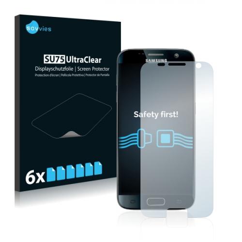 6x Savvies SU75 UltraClear Displayschutzfolie passend f�r Samsung Galaxy S7