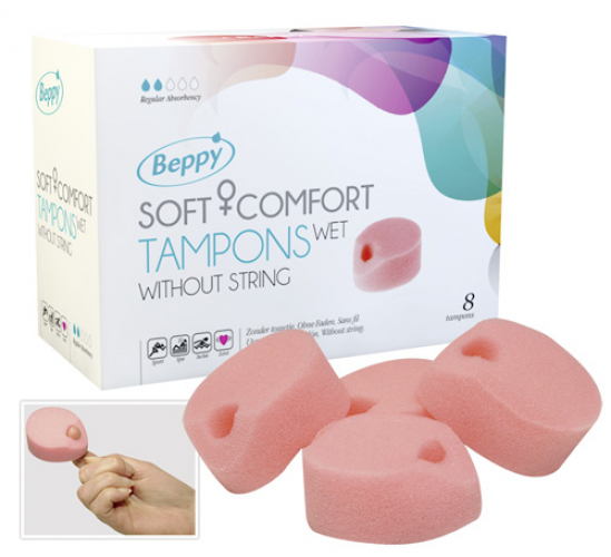 Beppy Wet Tampons - Farbe: rosa - Menge: 8St�ck