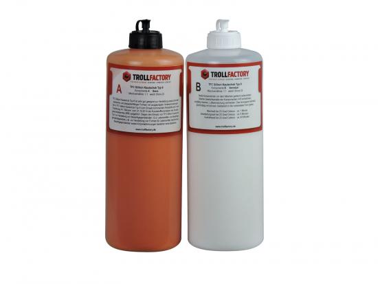 Trollfactory TFC Silikon Kautschuk Typ 6 Lebensmittel aprikot weich Shore 22 1:1 2kg