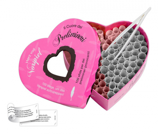 Markenlos Herz voller Vorspiel - Farbe: pink - Menge: 1Stck