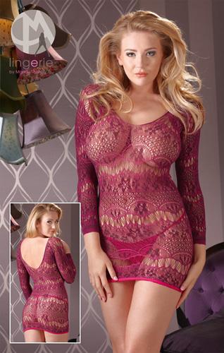 lingerie Netz-Kleid - Gre: S-L