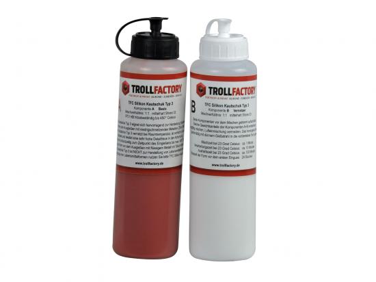 Trollfactory TFC Silikon Kautschuk Typ 3 HB Zinnguss hitzebestndig 1:1 500g