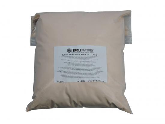 Trollfactory TFC ALGINAT ABFORMMASSE ROT ULTRAFAST 2 MINUTEN 1KG