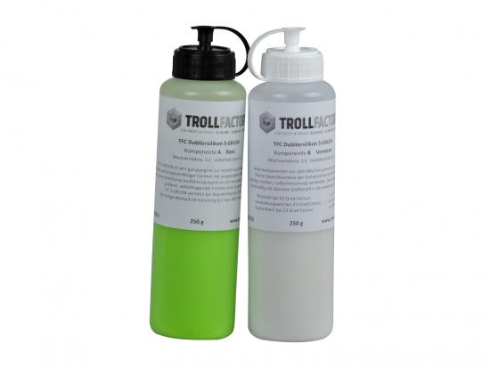 Trollfactory TFC Dubliersilikon S-GRUEN mittelhart Shore 35 1:1 NV 500g