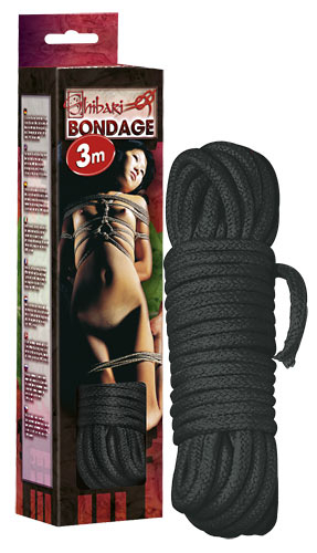 Shibari Bondage Bondage-Seil - Farbe: schwarz - Gre: unisize