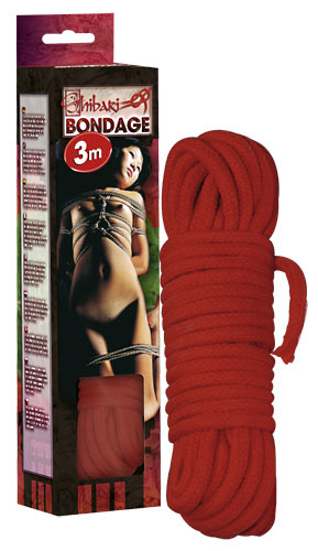 Shibari Bondage Bondage-Seil - Farbe: rot - Gre: unisize