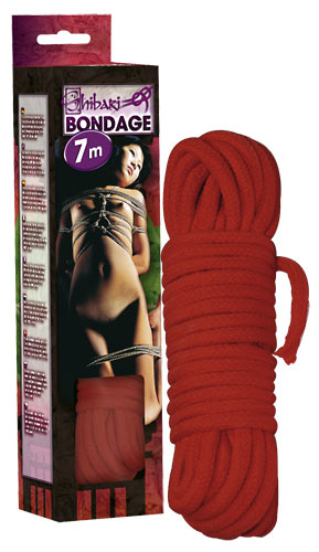 Shibari Bondage Bondage-Seil - Farbe: rot - Gre: unisize