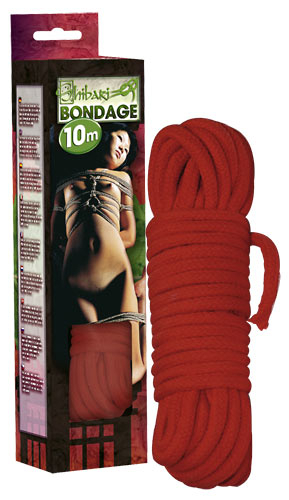 Shibari Bondage Bondage-Seil - Farbe: rot - Gre: unisize
