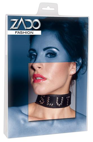 Leder-Halsfessel - Farbe: schwarz