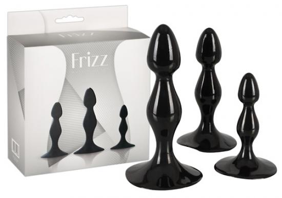 Frizz Butt Plug Set - Farbe: schwarz
