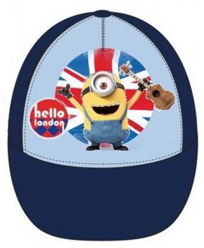 Minions Kinderbaseballm�tze - Typ: Hello London Blau - Gr��e: 54cm