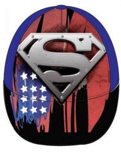 DC Universe Superman & Batman Kinder Baseballcap, M�tze, Strandm�tze - Auswahl: Superman Blau - Gr��e: 54cm