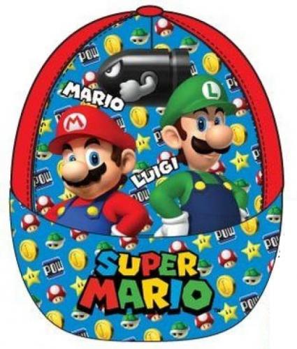 Nintendo Super Mario Kinderbaseballm�tze - Typ: Mario Luigi Rot - Gr��e: 54cm