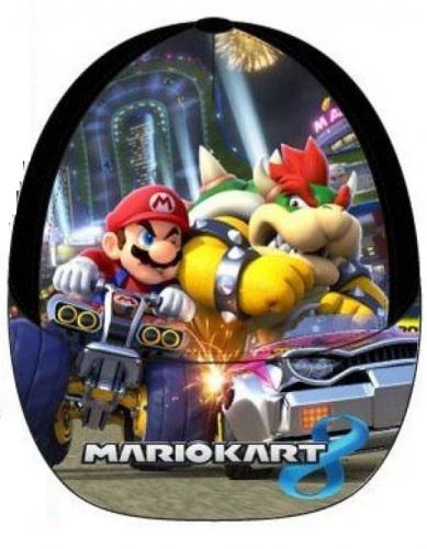 Nintendo Super Mario Kinderbaseballm�tze - Typ: Mario u. Bowser Schwarz - Gr��e: 54cm