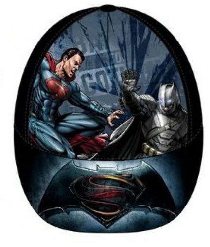 DC Universe Superman & Batman Kinder Baseballcap, M�tze, Strandm�tze - Auswahl: Batman vs. Superman Schwarz - Gr��e: 54cm