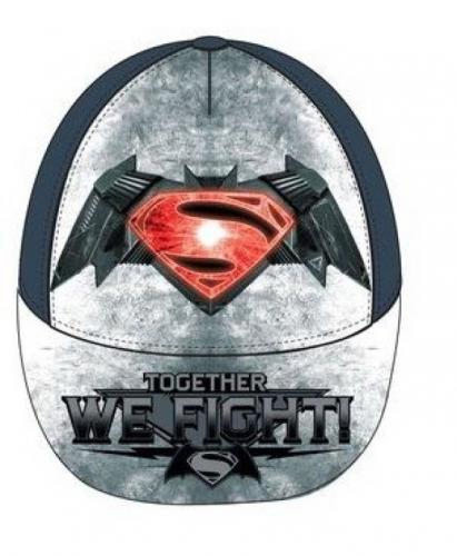 DC Universe Superman & Batman Kinder Baseballcap, M�tze, Strandm�tze - Auswahl: Batman und Superman Grau - Gr��e: 54cm