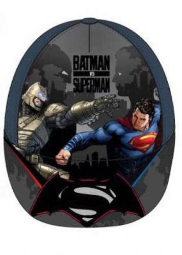 DC Universe Superman & Batman Kinder Baseballcap, Mtze, Strandmtze - Auswahl: Batman gegen Superman Dunkelblau Schwarz - Gre: 54cm