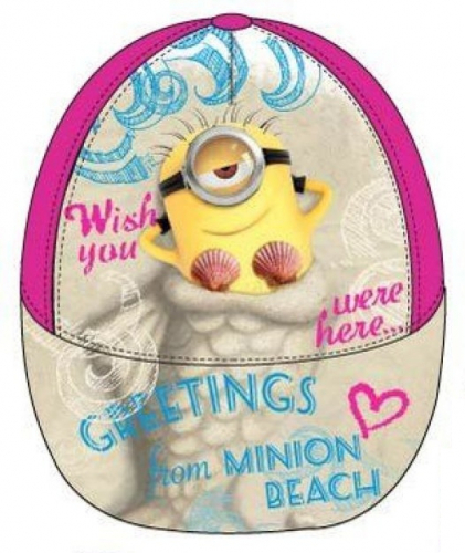 Minions Kinderbaseballmtze - Typ: Greetings Pink - Gre: 54cm