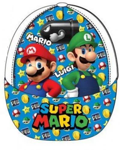 Nintendo Super Mario Kinderbaseballmtze - Typ: Mario Luigi Wei - Gre: 54cm