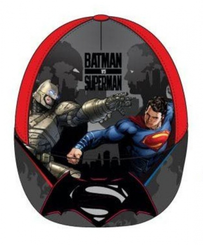 DC Universe Superman & Batman Kinder Baseballcap, Mtze, Strandmtze - Auswahl: Batman gegen Superman Rot - Gre: 54cm