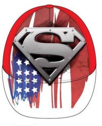 DC Universe Superman & Batman Kinder Baseballcap, Mtze, Strandmtze - Auswahl: Superman Rot - Gre: 54cm