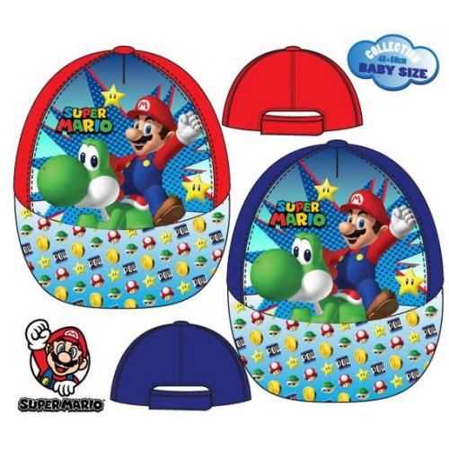 Nintendo Super Mario Kinderbaseballmtze - Typ: Mario Baby Blau - Gre: 50cm