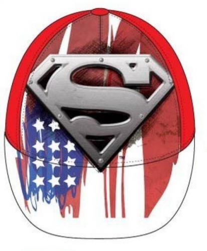 DC Universe Superman & Batman Kinder Baseballcap, M�tze, Strandm�tze - Auswahl: Superman Rot - Gr��e: 52cm