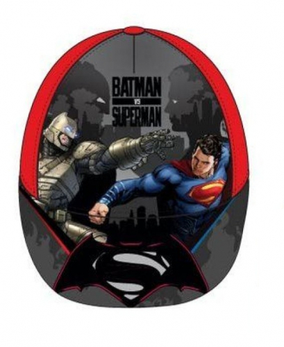 DC Universe Superman & Batman Kinder Baseballcap, Mtze, Strandmtze - Auswahl: Batman gegen Superman Rot - Gre: 52cm
