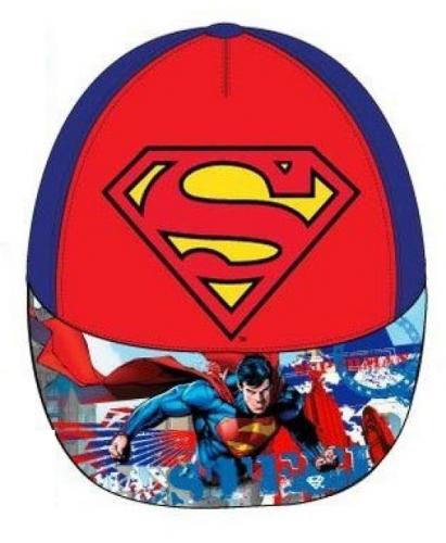 DC Universe Superman & Batman Kinder Baseballcap, Mtze, Strandmtze - Auswahl: Superman Blau Innen - Gre: 52cm