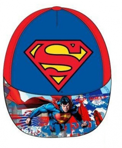 DC Universe Superman & Batman Kinder Baseballcap, Mtze, Strandmtze - Auswahl: Superman Rot Innen - Gre: 52cm