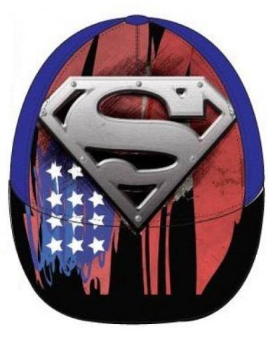 DC Universe Superman & Batman Kinder Baseballcap, M�tze, Strandm�tze - Auswahl: Superman Blau - Gr��e: 52cm