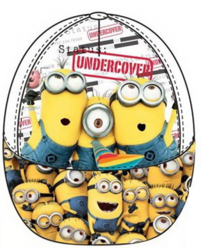 Minions Kinderbaseballmtze - Typ: Undercover Wei - Gre: 52cm