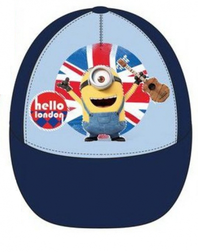 Minions Kinderbaseballmtze - Typ: Hello London Blau - Gre: 52cm