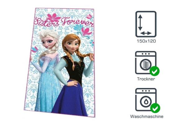 Disney Fleecedecke - Typ: Frozen Sisters Forever - Gre: 120 x 150 cm