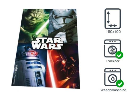 Fleecedecke Star Wars - Typ: Euroswan  - Gre: 100 x 150 cm