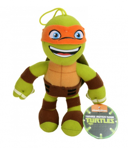 Turtles NINJA TURTLES TMNT Plsch Stoff 20cm Plschtier Stofftier - Typ: Michelangelo (Orange)