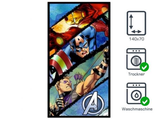 Marvel Handtuch Bad Avengers 140x70 - Typ: Linien