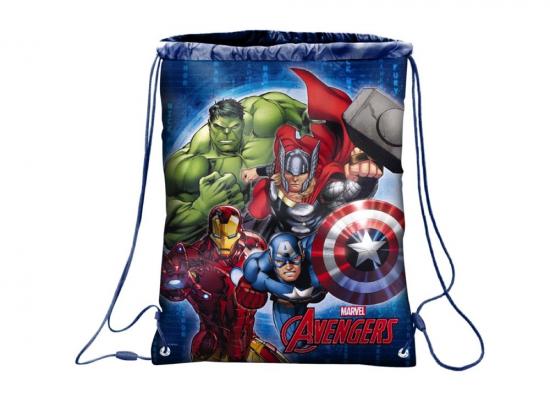 Marvel AVENGERS Sportbeutel Turnbeutel 43cm Hulk, Thor, Iron Man, Captain America