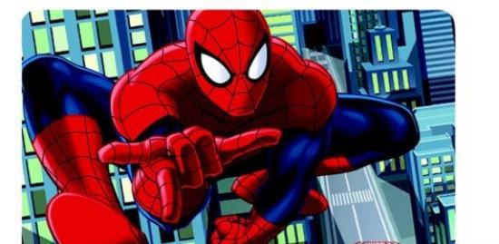 Marvel Spiderman Platzdeckchen - Auswahl: Oben Links Hellblau
