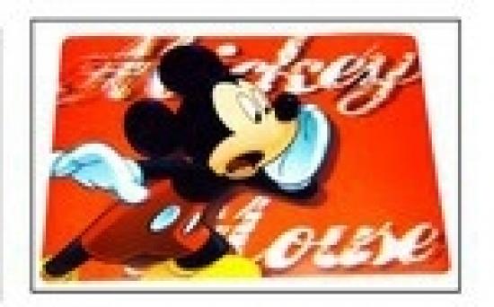 Disney Minnie Maus / Mickey Maus Platzdeckchen - Typ: Mickey Maus roter Hintergrund