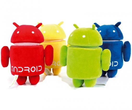 Android Plschaufsteller/Kuscheltier - Auswahl: Gelb