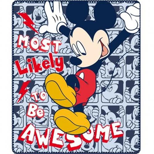Disney Mickey Maus Fleecedecke - Auswahl: Most likely - Gr��e: 120 x 140 cm