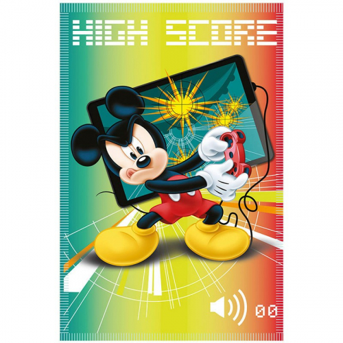Disney Mickey Maus Fleecedecke - Auswahl: High Score - Gre: 100 x 140 cm