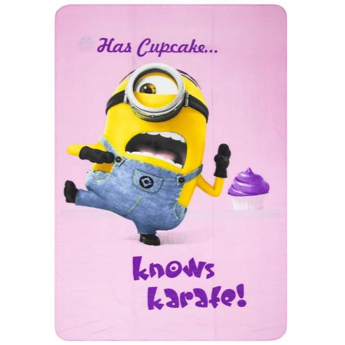 Minions Fleecedecke 150x100cm - Auswahl: Pink