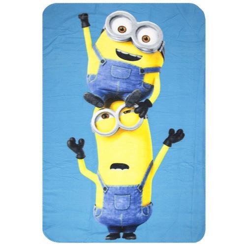 Minions Fleecedecke 150x100cm - Auswahl: Hellblau