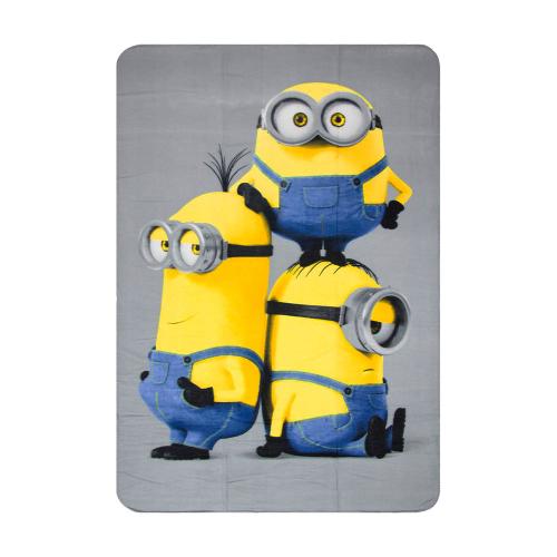 Minions Fleecedecke 150x100cm - Auswahl: Grau